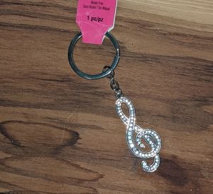 Music note key chain